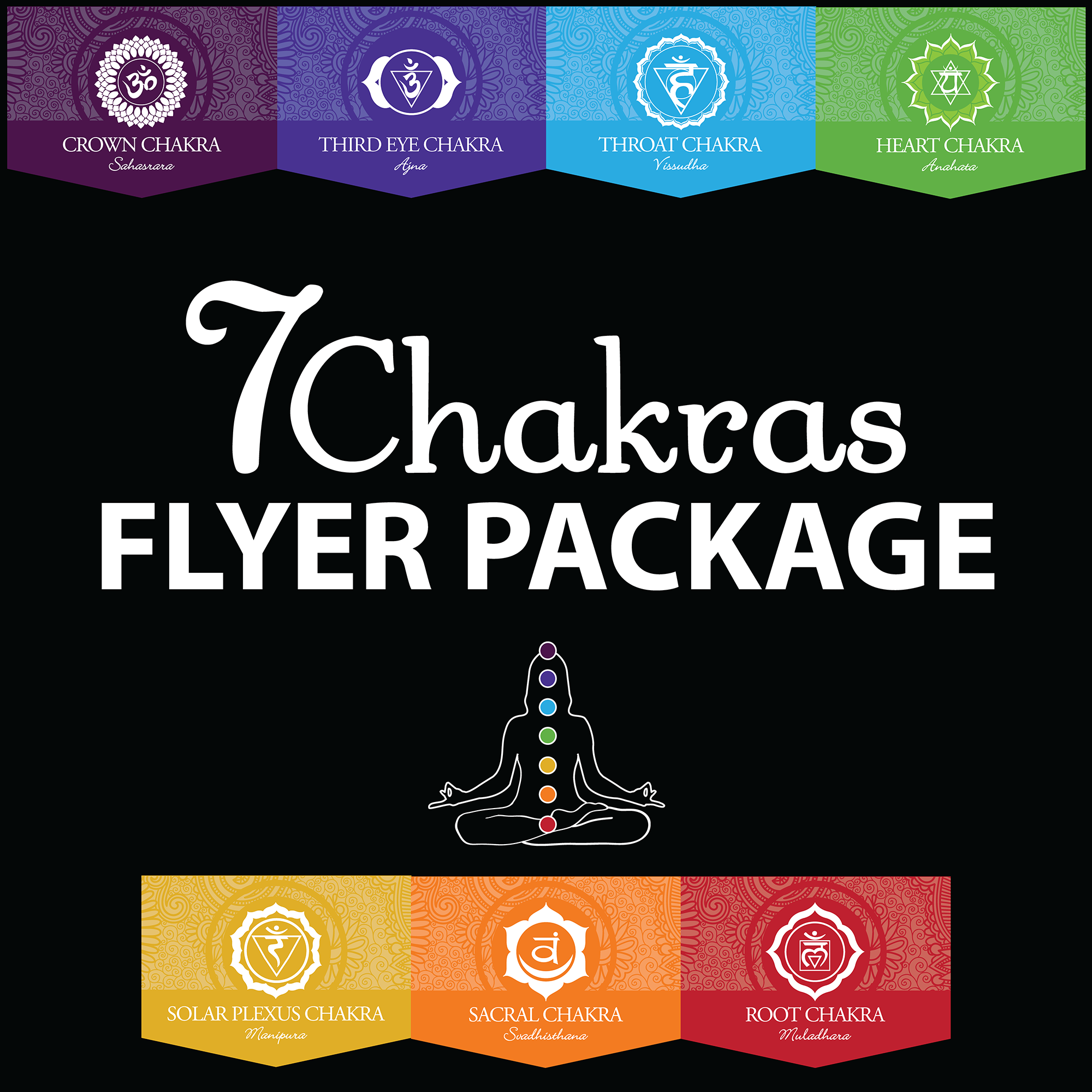 7 Chakra Flyer Template Package 55 – Serena King