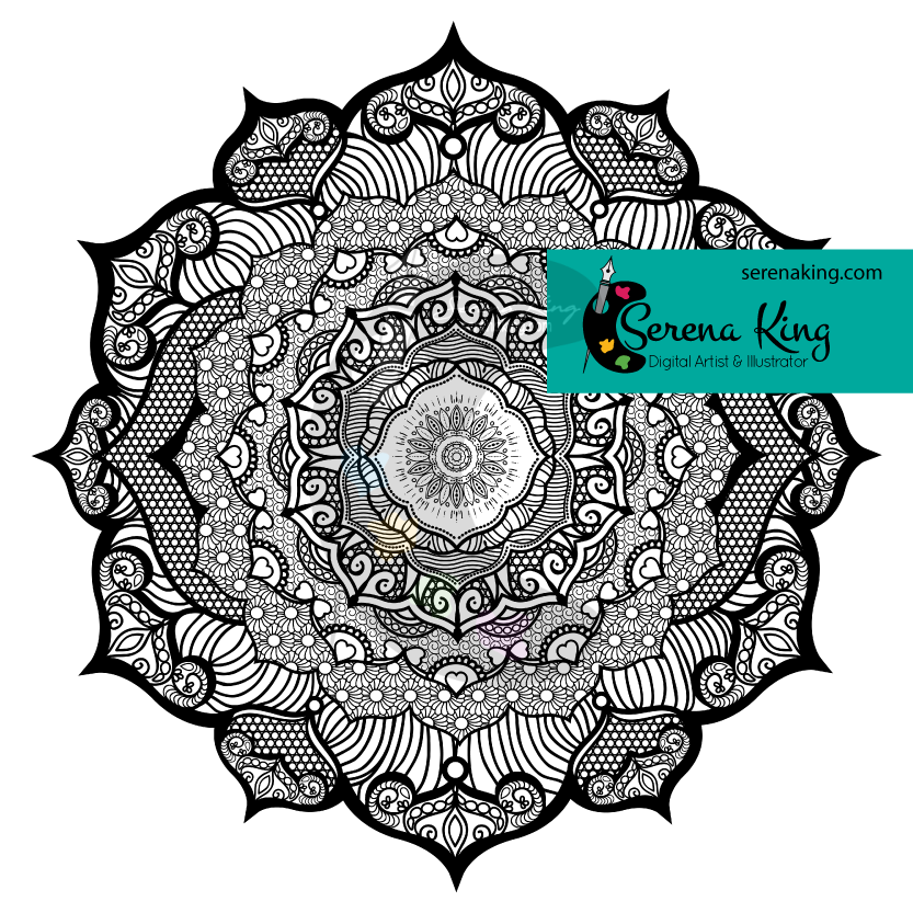 chakra mandala printable coloring pages