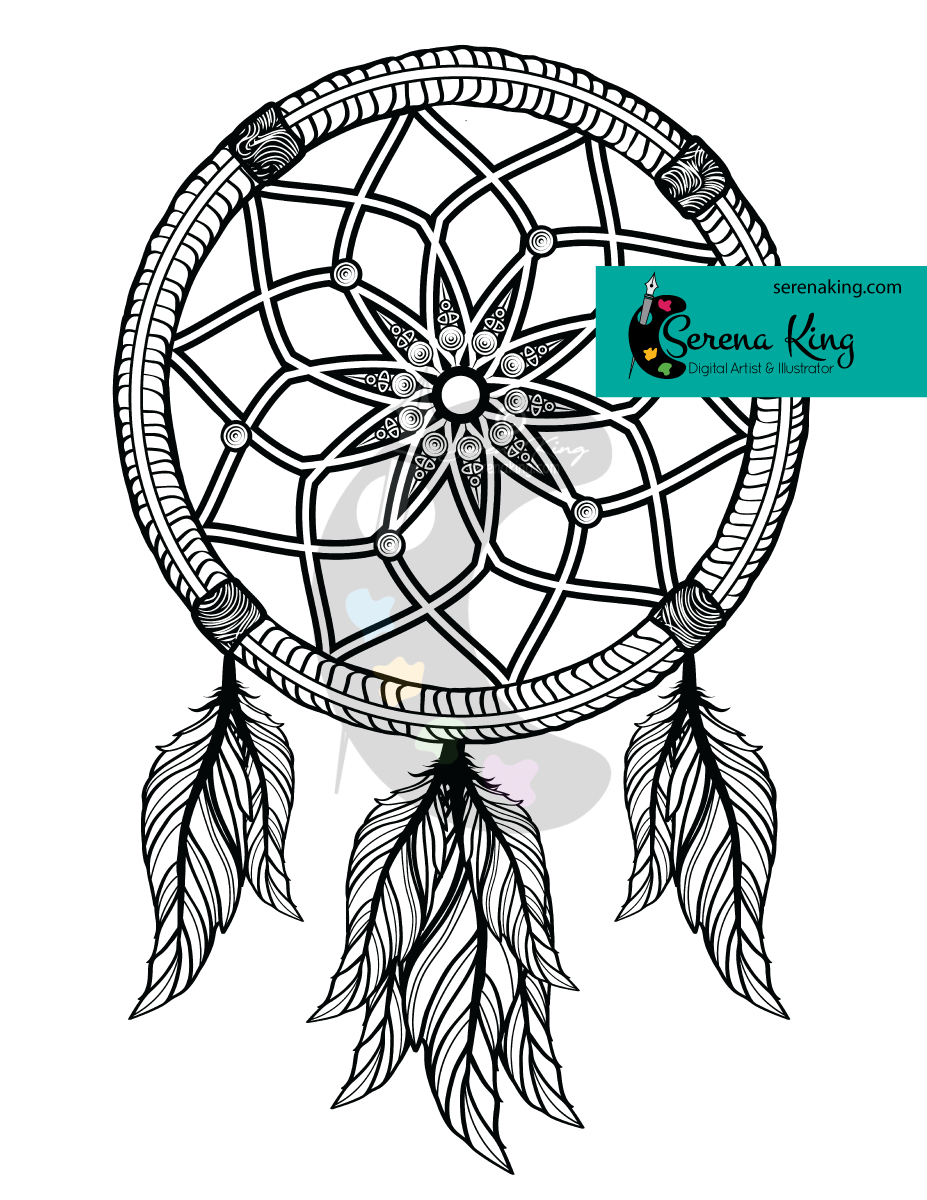 Dreamcatcher Coloring Page – Serena King